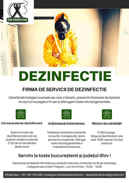 Deep Disinfectors - dezinfectie
